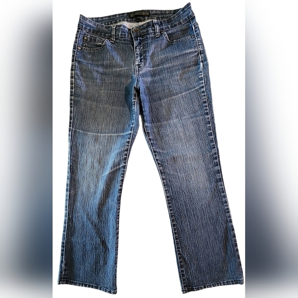 Nine West Denim Straight Stretch Blue Jeans Women's Regular Size 6 - Picture 2 of 11